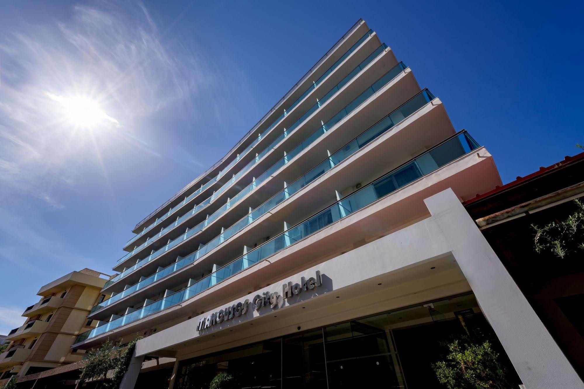 Manousos City Hotel Rhodes City Exterior foto